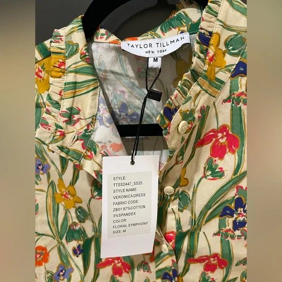 Taylor Tillman Veronica Shirt Dress M - Picture 3 of 6